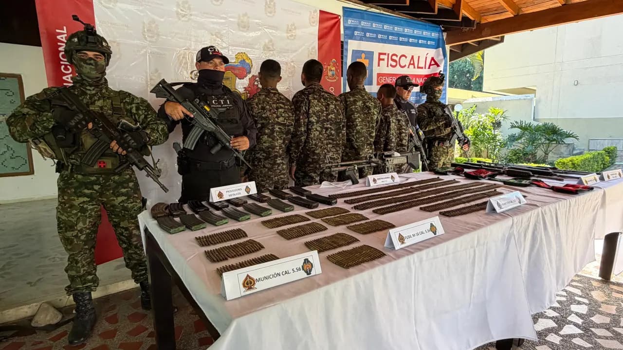 Soldados del Ejército Nacional en una operación en zona rural de Briceño, norte de Antioquia