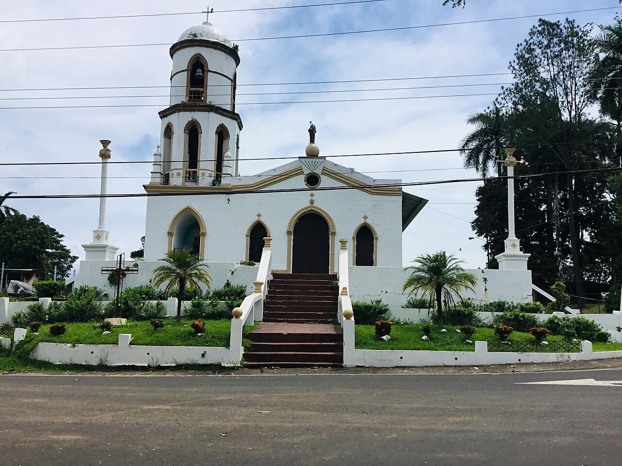 La iglesia de San José en Soná, en la provincia panameña de Veraguas, en una fotografía de archivo de 2019; no es una imagen del sismo