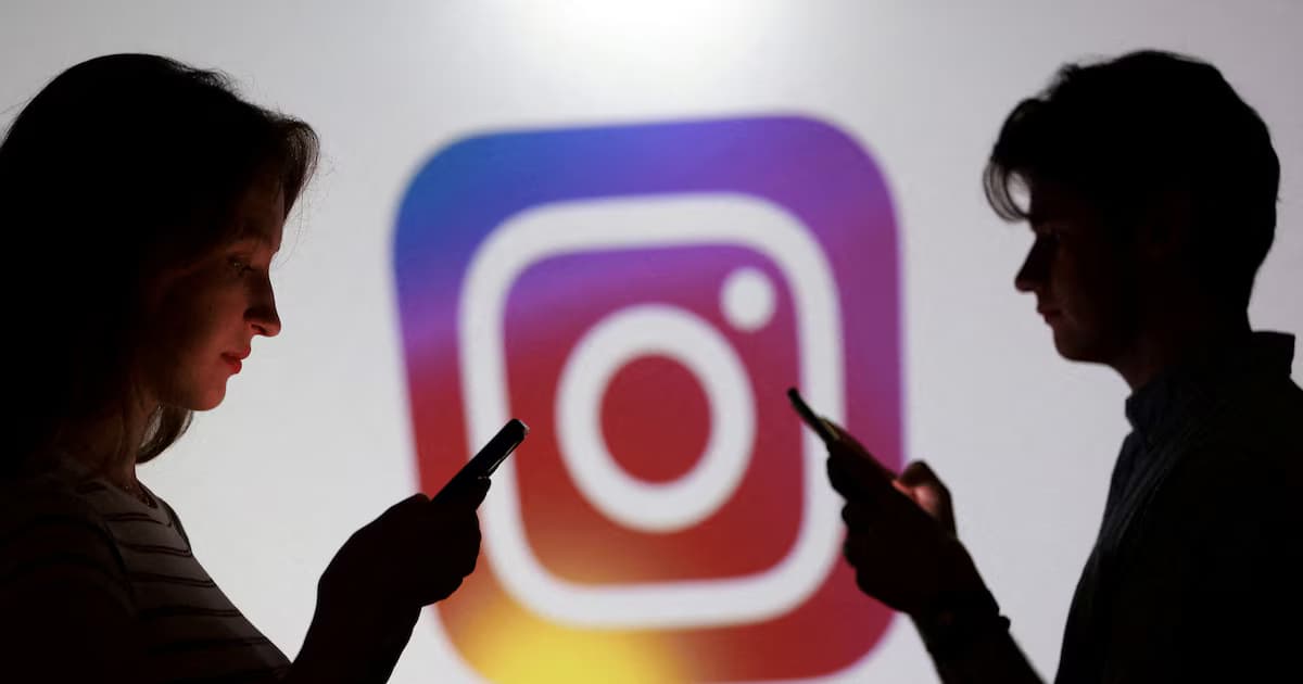 Aplicación de Instagram en la pantalla de un teléfono