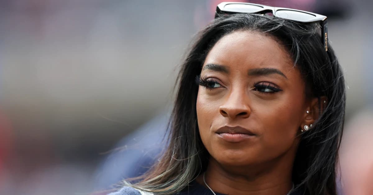 Simone Biles en el estadio Soldier Field de Chicago