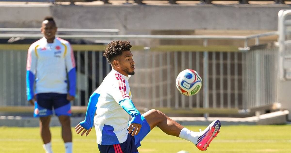 Jugadores de la Selección Colombia en un entrenamiento