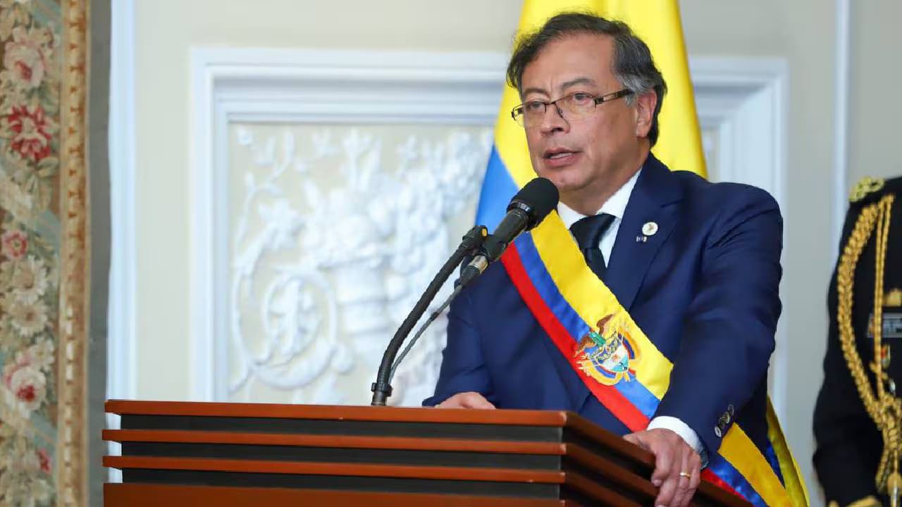 El presidente Gustavo Petro en la Casa de Nariño