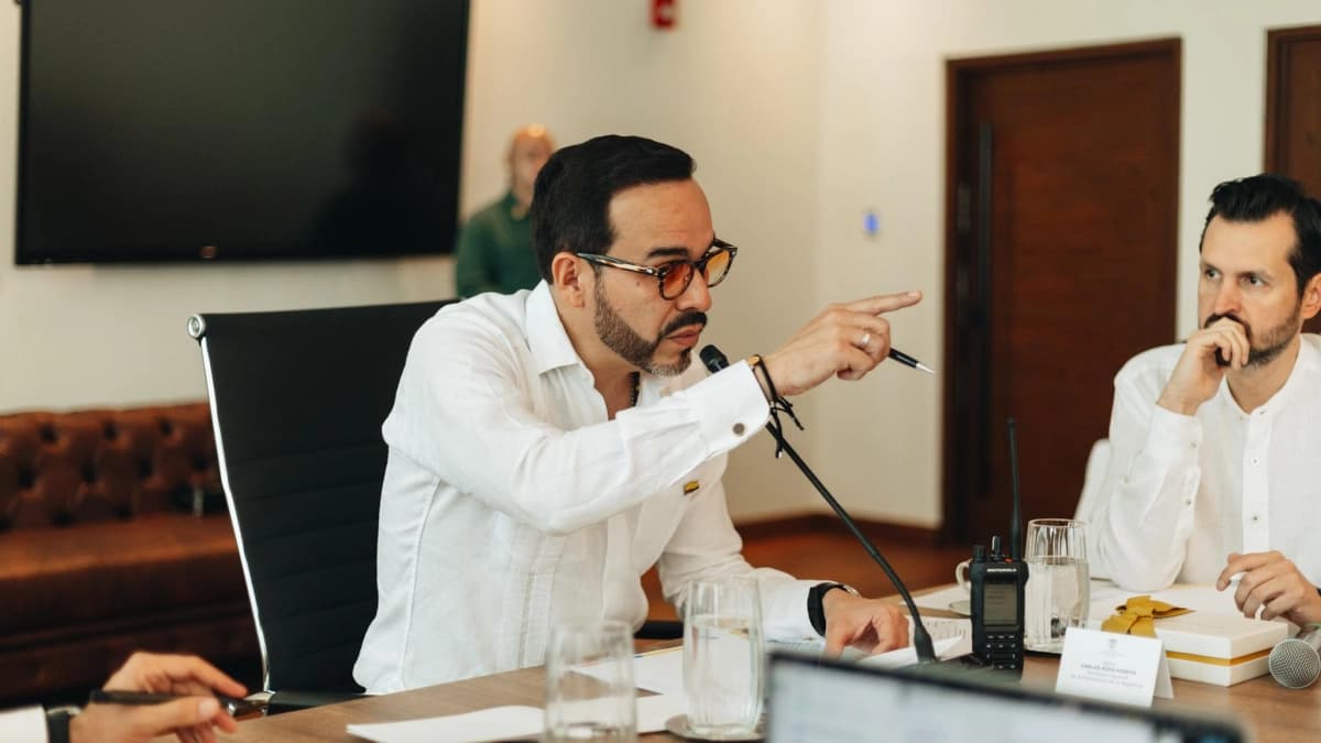 El presidente Abelardo de la Espriella durante un consejo de seguridad