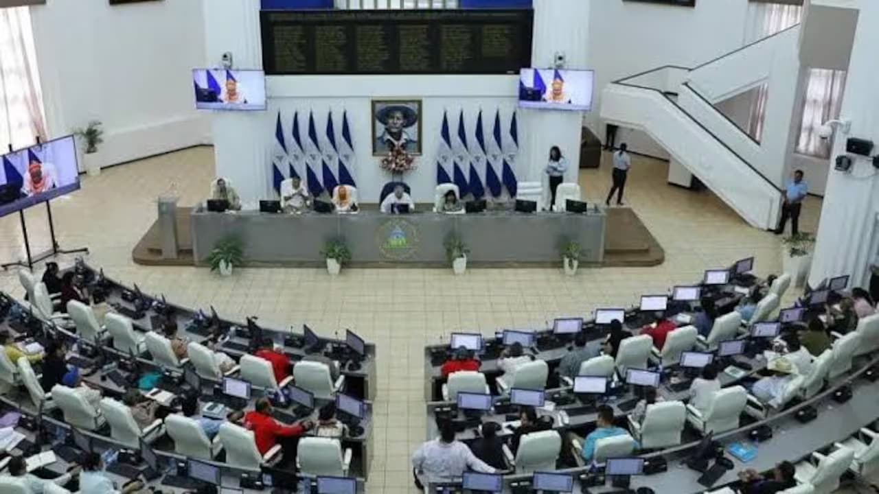 Daniel Ortega y Rosario Murillo, presidente y copresidenta de Nicaragua