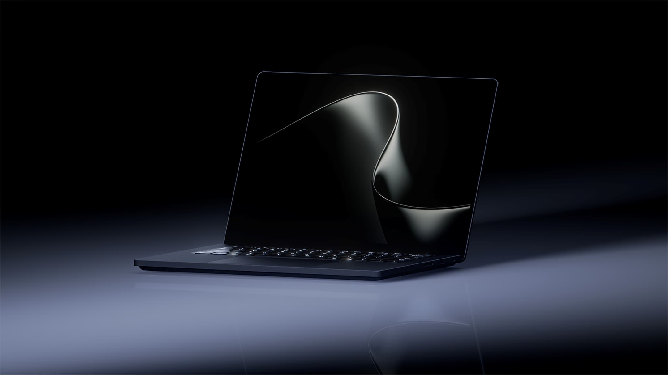 El portátil Surface Laptop Ultra de Microsoft sobre un fondo oscuro
