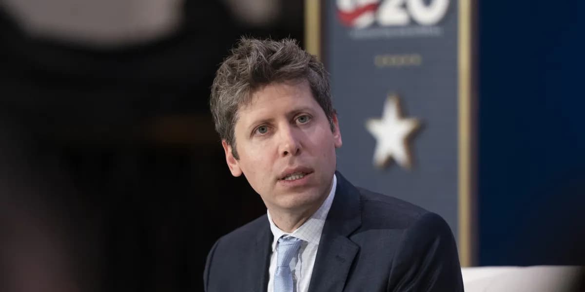 Sam Altman, director ejecutivo de OpenAI, durante una intervención pública