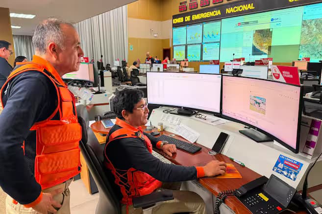 Daños en viviendas tras el sismo en Ayacucho, Perú