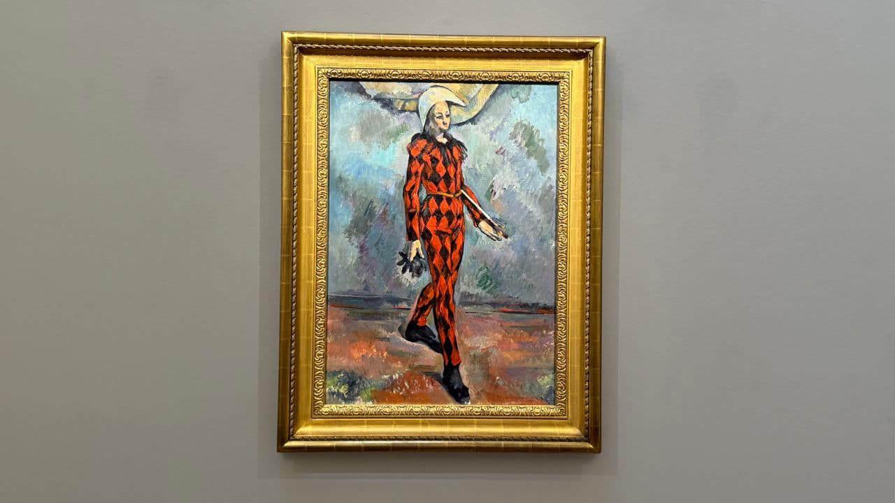 «Arlequín», de Paul Cézanne, en la galería de Sotheby's en Londres