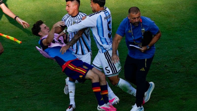 Jugadores de la selección de Argentina en la final del Mundial 2026
