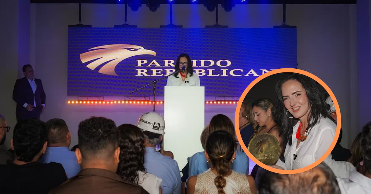 María Fernanda Cabal habla en el acto de lanzamiento del Partido Republicano en Bucaramanga