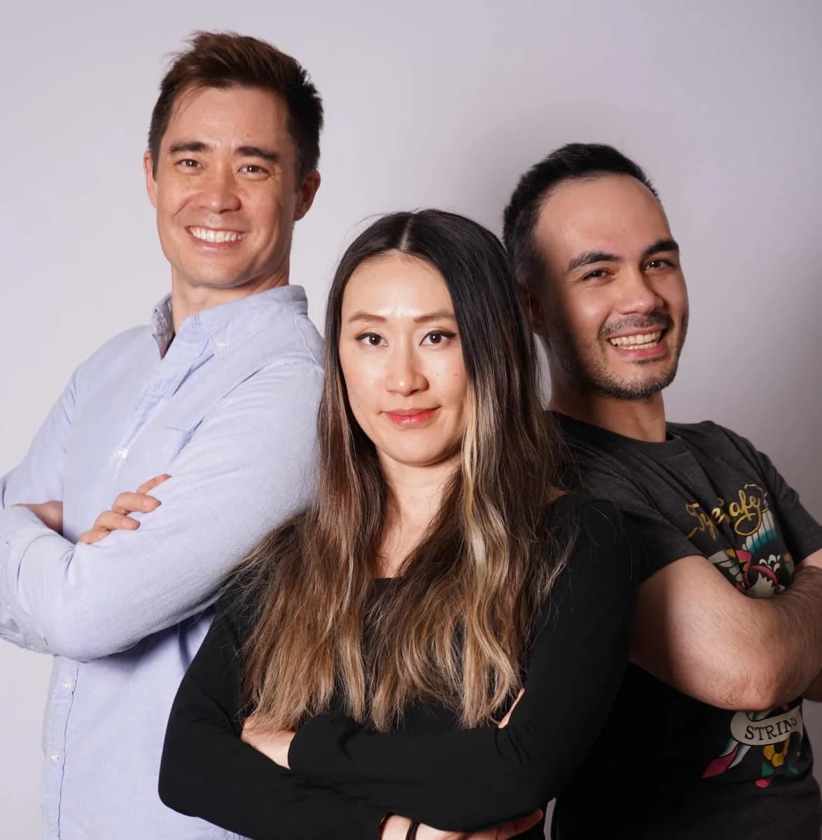 Diogo Almeida, Sasha Sheng y Erik Gafni, cofundadores de TypeSafe AI