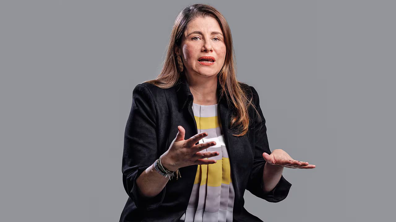 La defensora del Pueblo, Iris Marín, durante una entrevista
