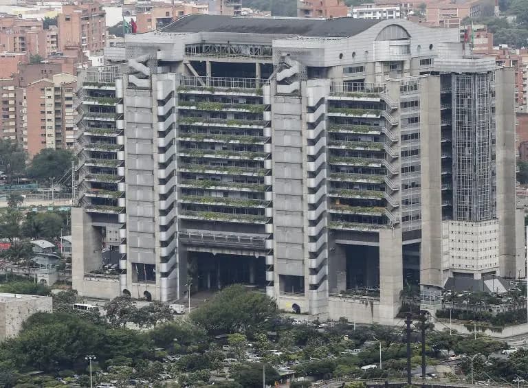 Edificio de Empresas Públicas de Medellín (EPM) visto desde lo alto