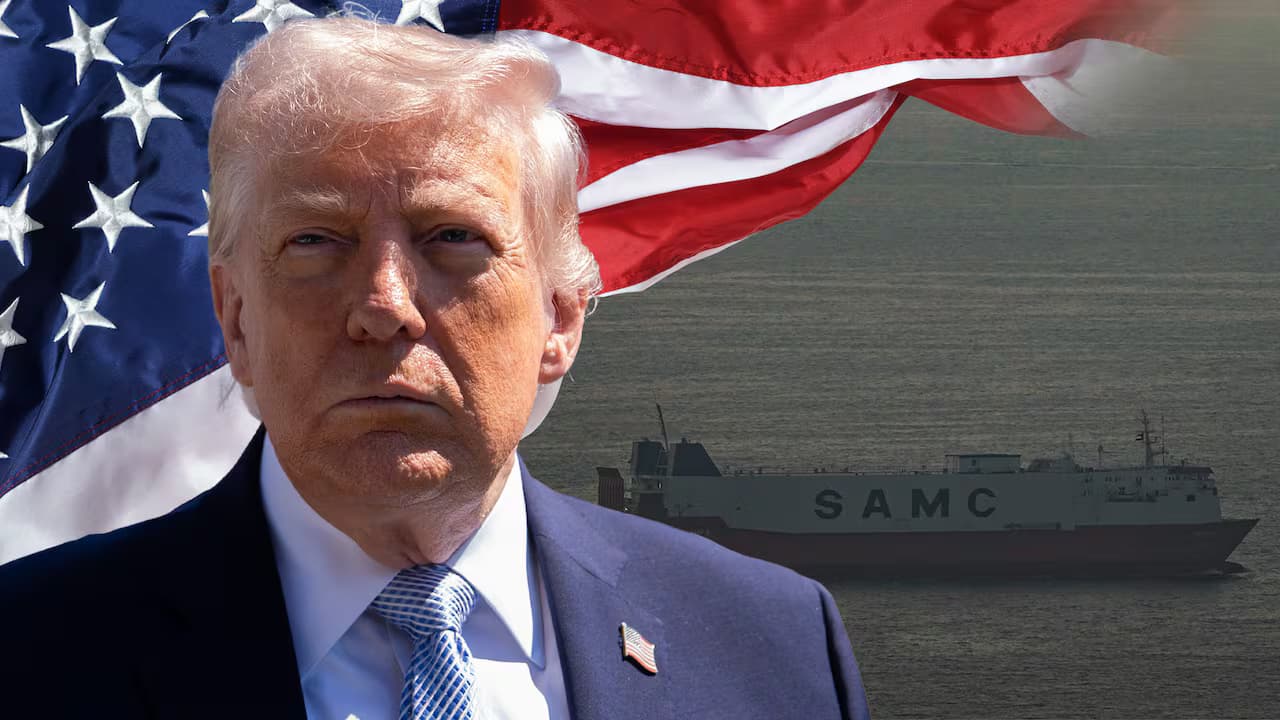 Donald Trump durante una comparecencia pública