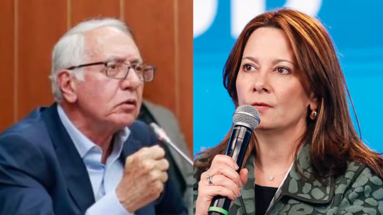 El exministro de Salud Guillermo Alfonso Jaramillo y la ministra de Salud, Ana María Vesga