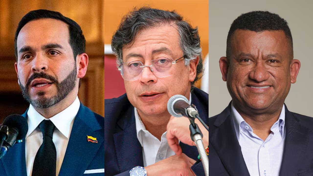 El presidente Abelardo de la Espriella, el expresidente Gustavo Petro y el gobernador de Nariño, Luis Alfonso Escobar