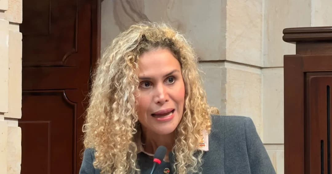 La ministra de Trabajo, Natalia López, en el Congreso