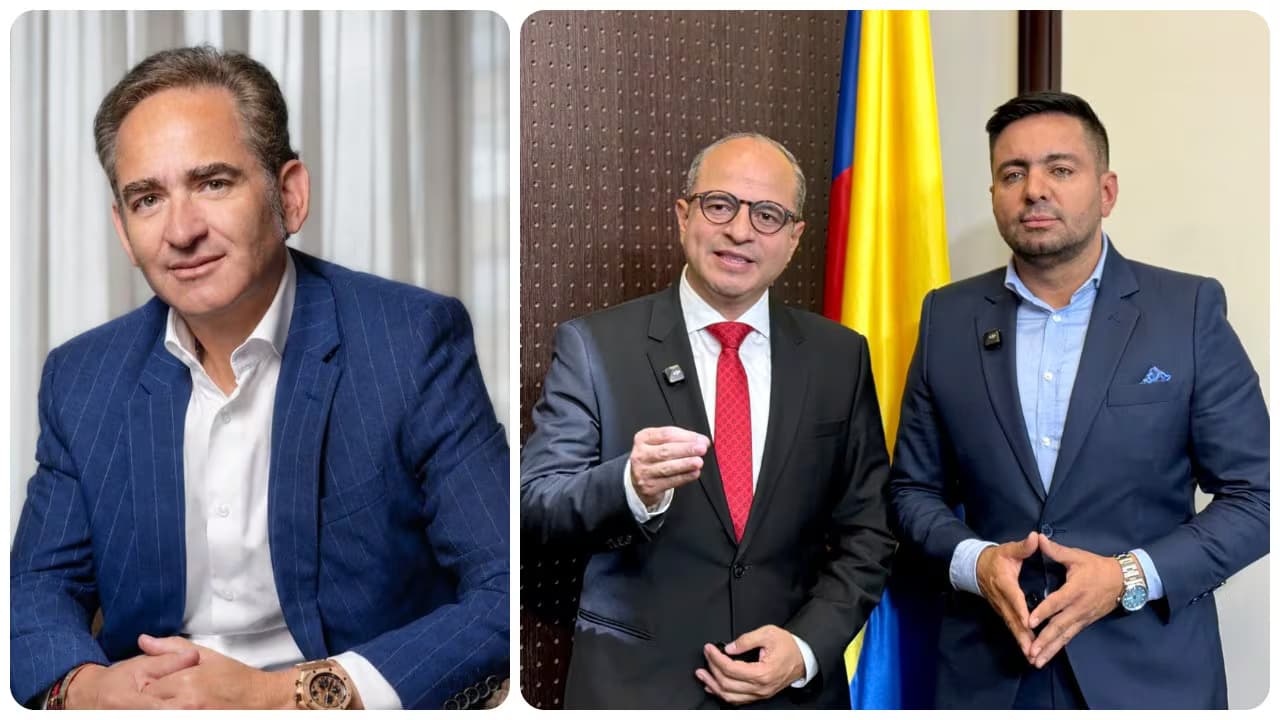 Joaquín Gutiérrez, presidente de Ecopetrol, y los congresistas Juan Espinal y Julio Roberto Salazar