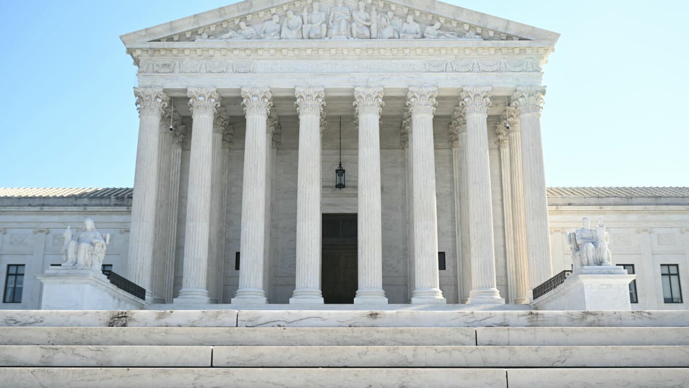 Fachada de la Corte Suprema de Estados Unidos en Washington
