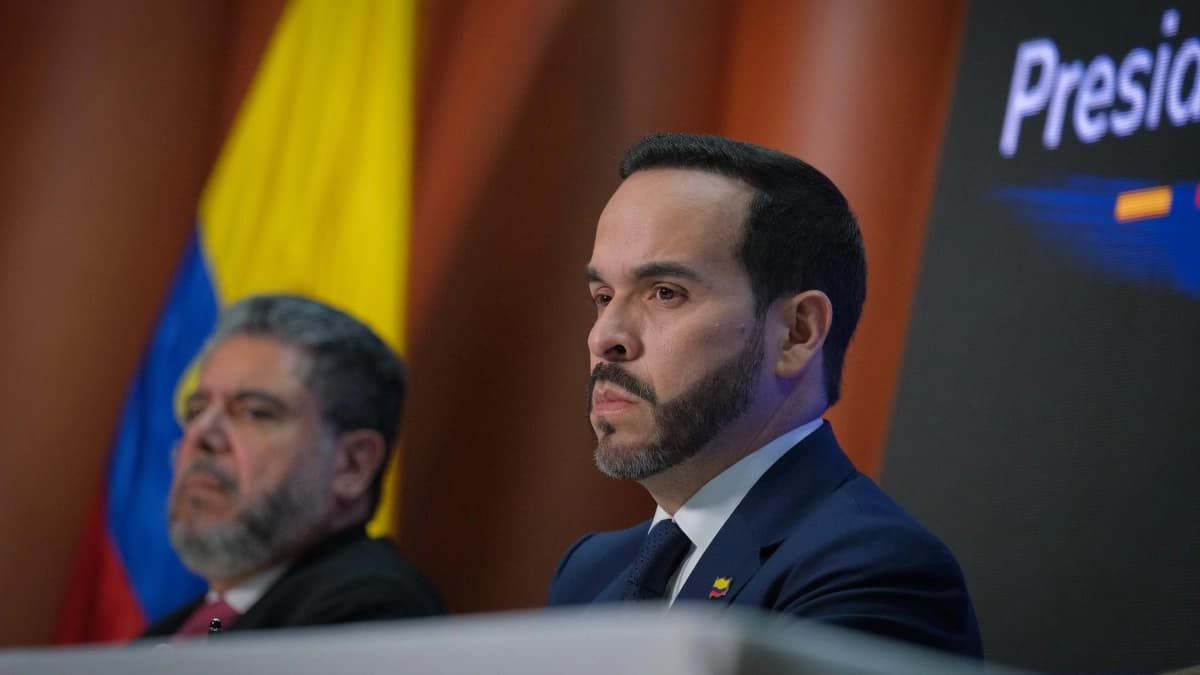 El presidente Abelardo de la Espriella durante una alocución sobre seguridad