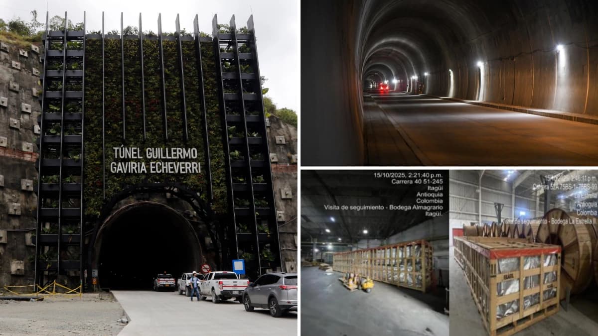 Obras del Túnel del Toyo en Antioquia