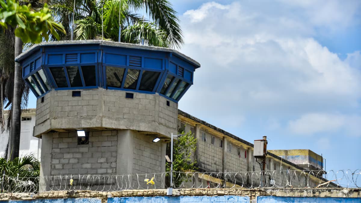 Garita de vigilancia de la penitenciaría El Bosque, en Barranquilla