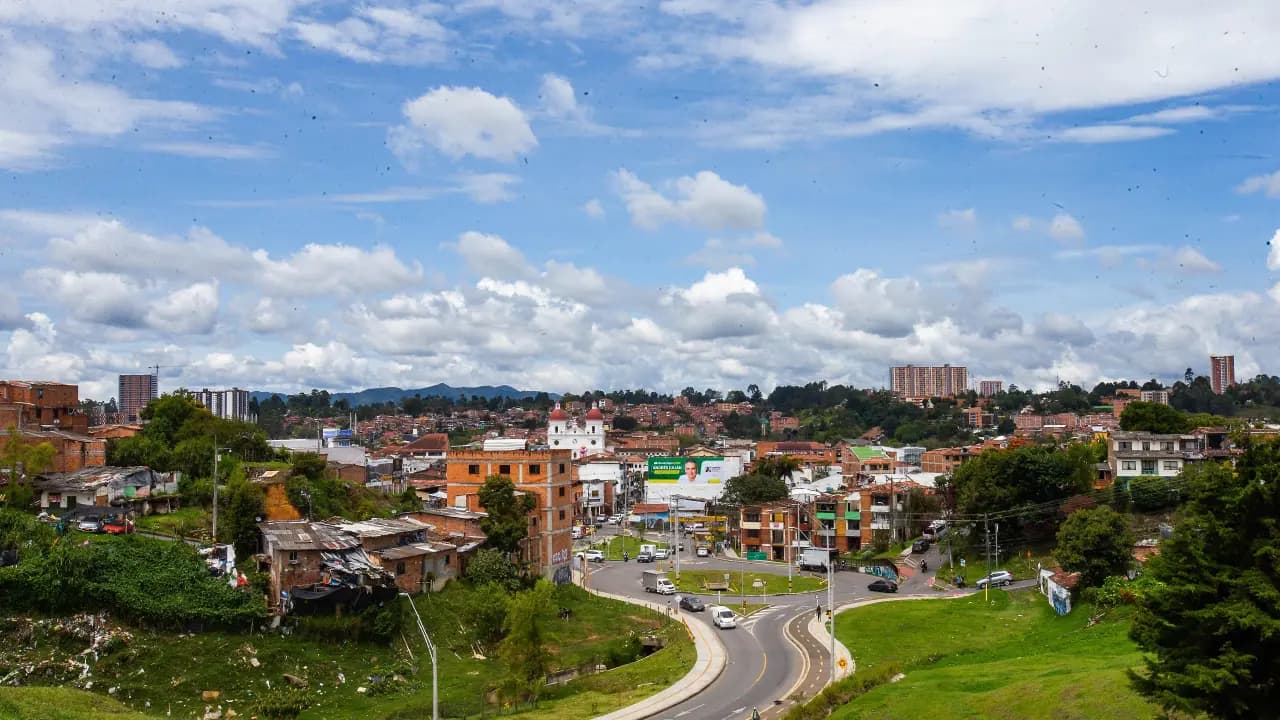 Panorámica de un municipio del Valle de San Nicolás, en el Oriente antioqueño