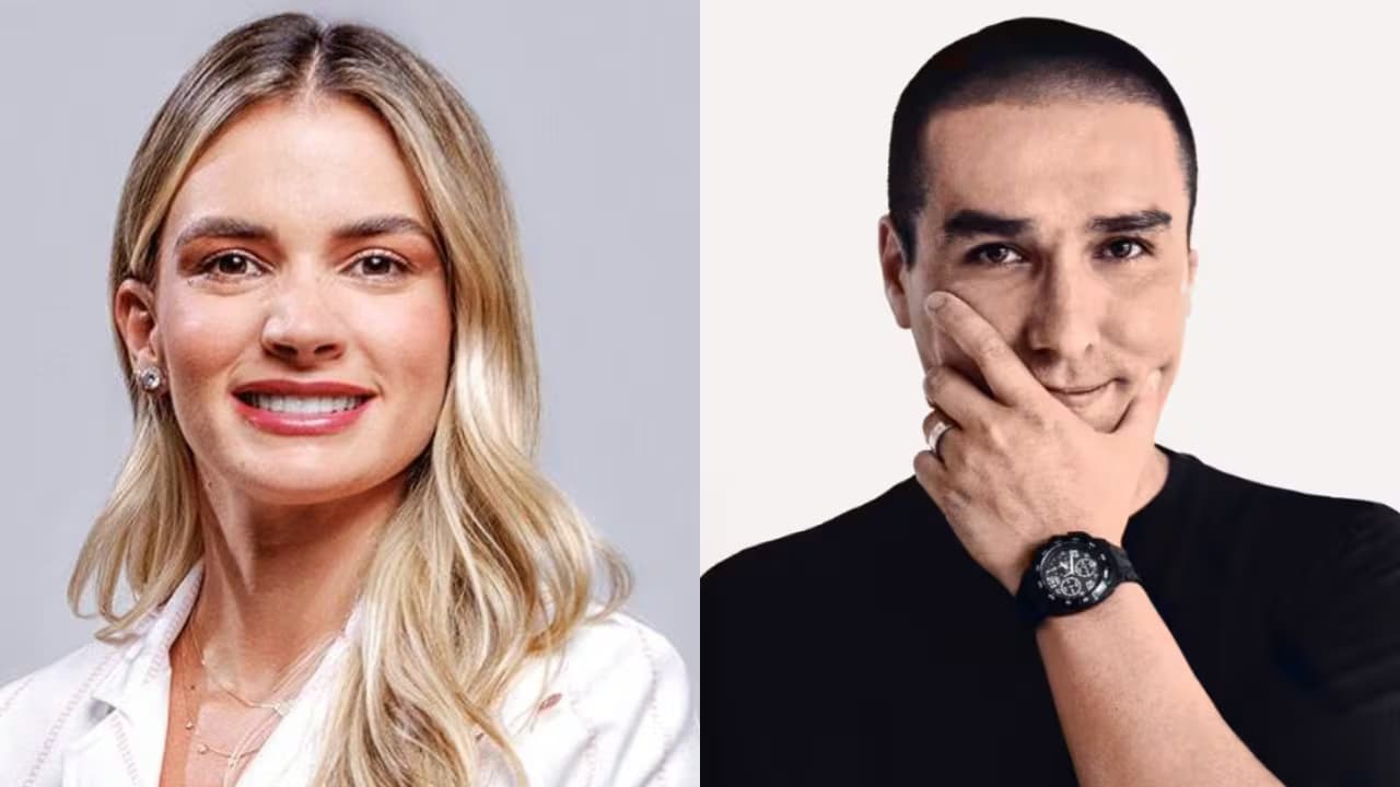 La primera dama, Ana Lucía Pineda, y el caricaturista Julio César González, Matador