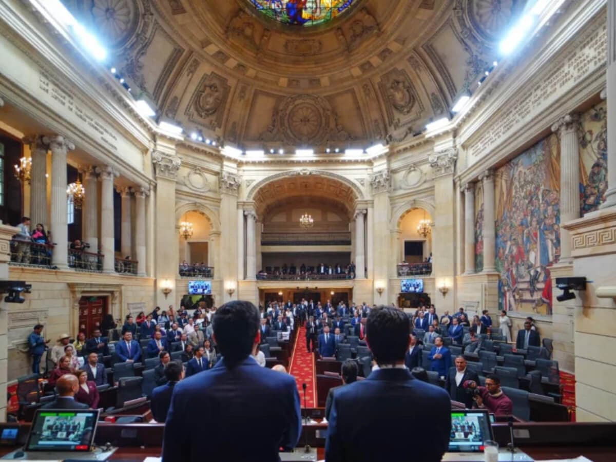 Plenaria de la Cámara de Representantes en el Capitolio Nacional