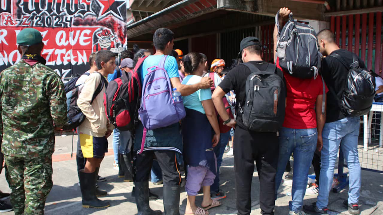 Familias desplazadas por el conflicto armado en Colombia