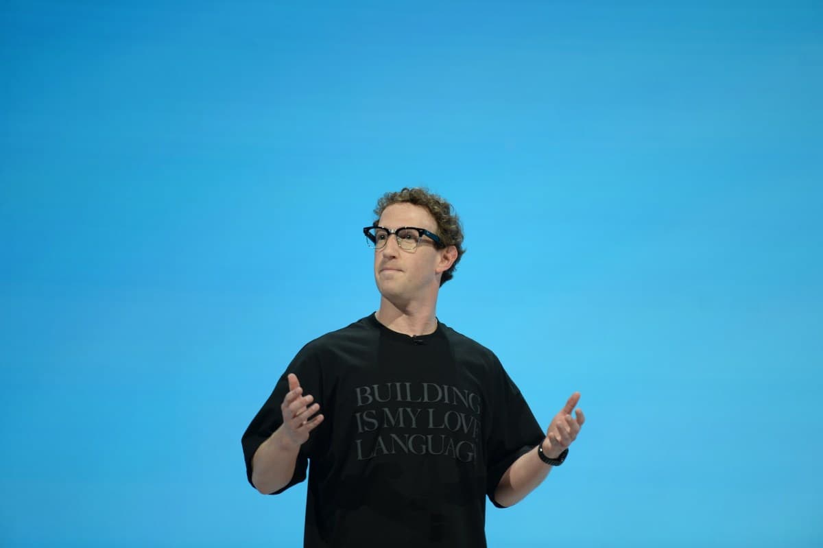 Mark Zuckerberg, director ejecutivo de Meta, durante una presentación de la compañía