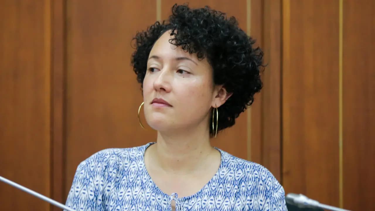 La senadora Isabel Zuleta en el recinto del Congreso de Colombia
