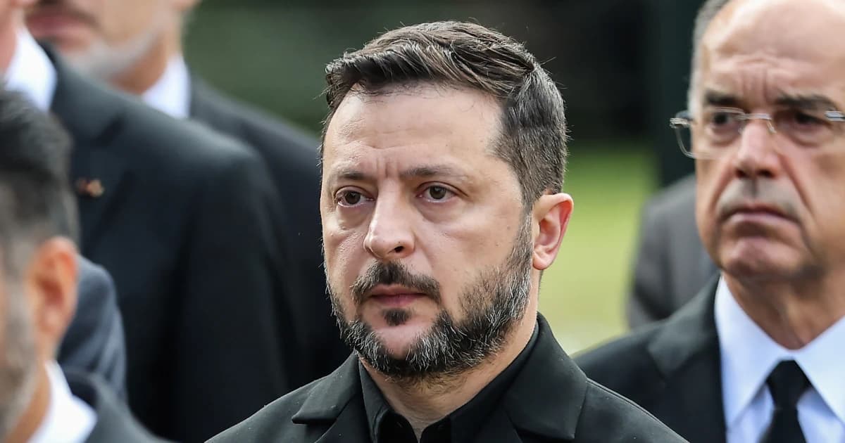 El presidente ucraniano Volodímir Zelenski durante su visita a Noruega