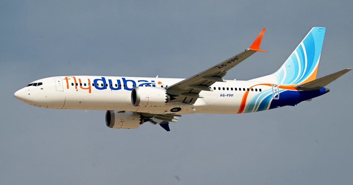 Un Boeing 737 Max 8 de Flydubai en vuelo