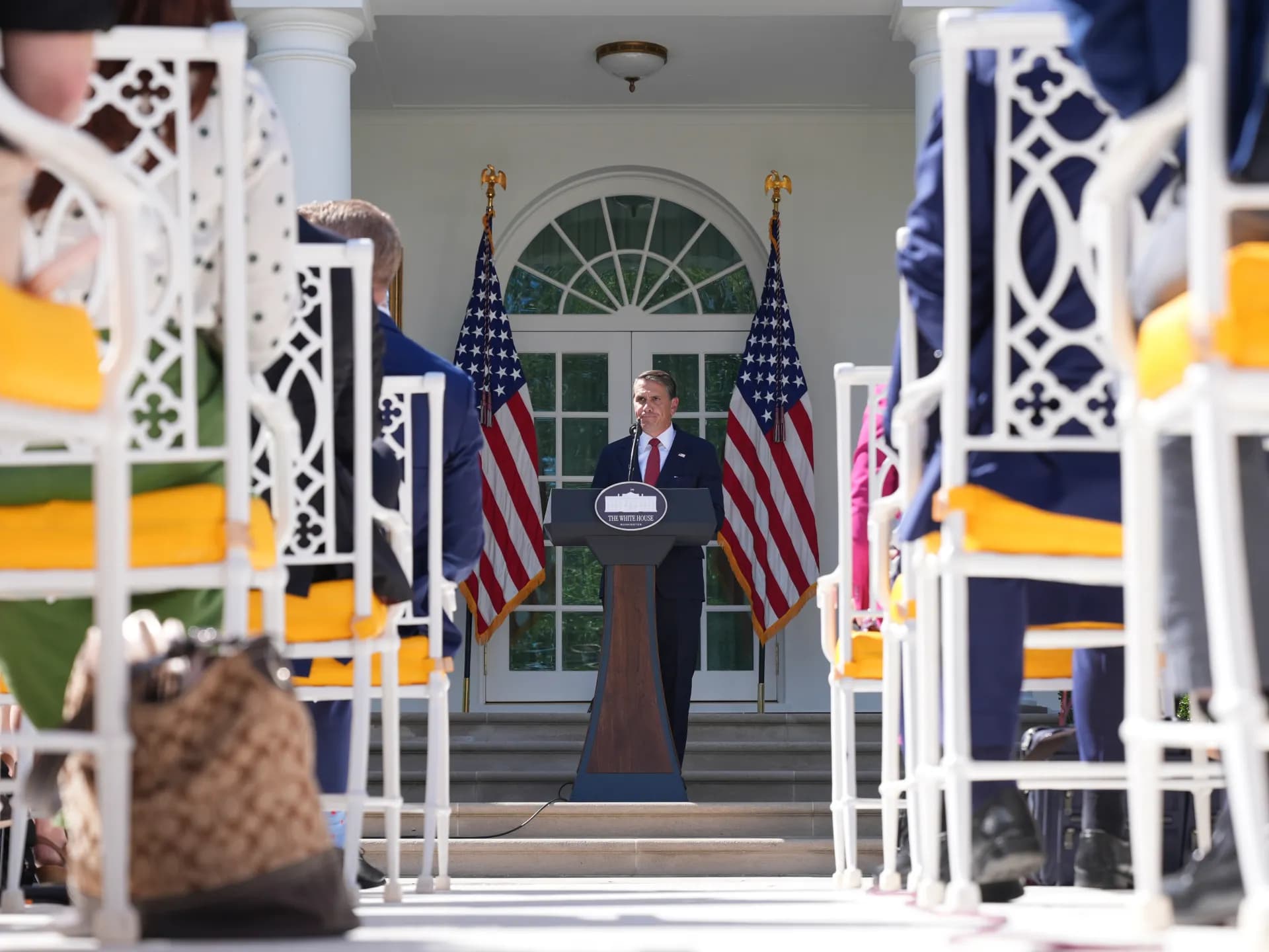 El fiscal general de Estados Unidos, Todd Blanche, en rueda de prensa en la Casa Blanca