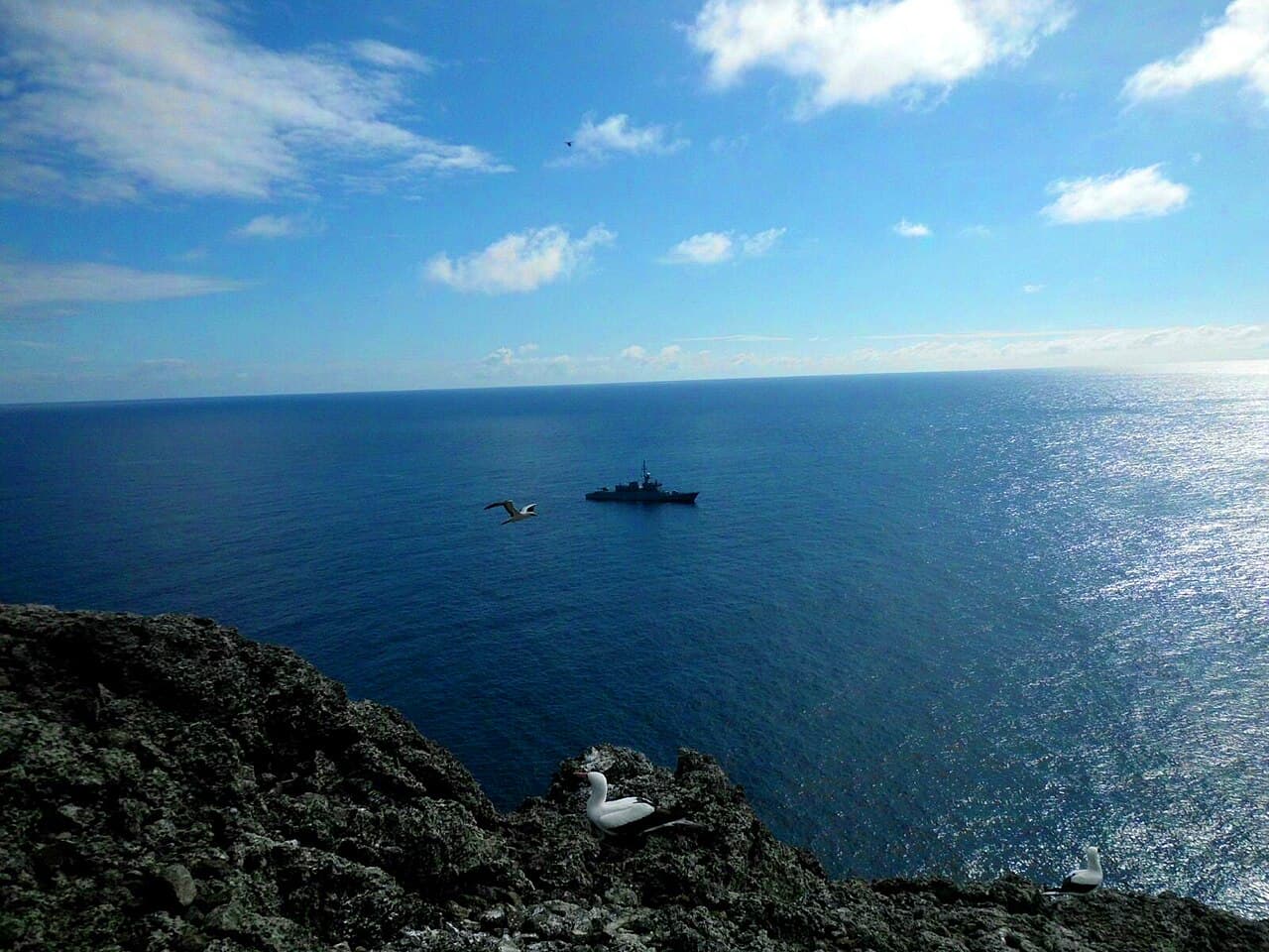 La costa rocosa de la isla de Malpelo, en el Pacífico colombiano, en una fotografía de archivo de 2015; no es una imagen del sismo