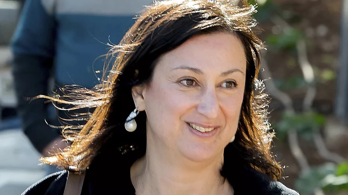 Memorial por la periodista Daphne Caruana Galizia en La Valeta
