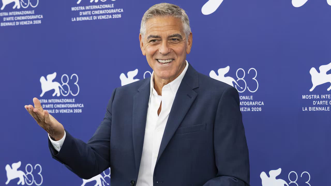 George Clooney a su llegada al Festival de Cine de Venecia