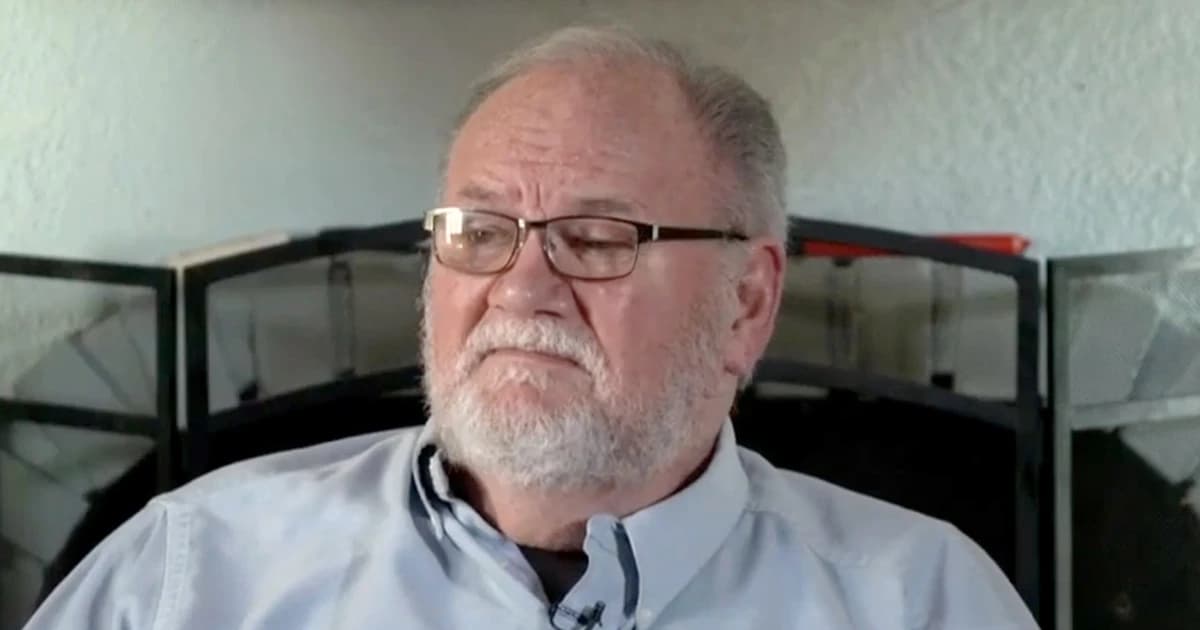 Thomas Markle, padre de Meghan, durante una entrevista en su casa