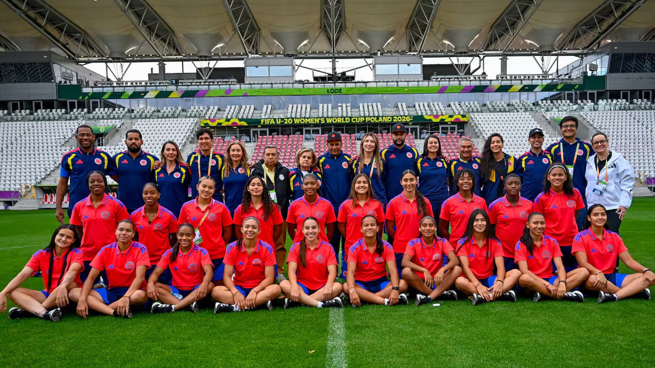 Jugadoras de la Selección Colombia femenina Sub-20 antes del Mundial