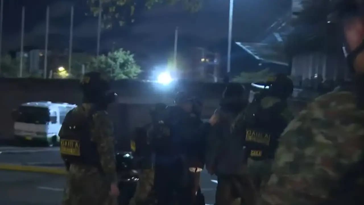 Integrantes del Gaula Militar durante el operativo de rescate en el sur de Bogotá