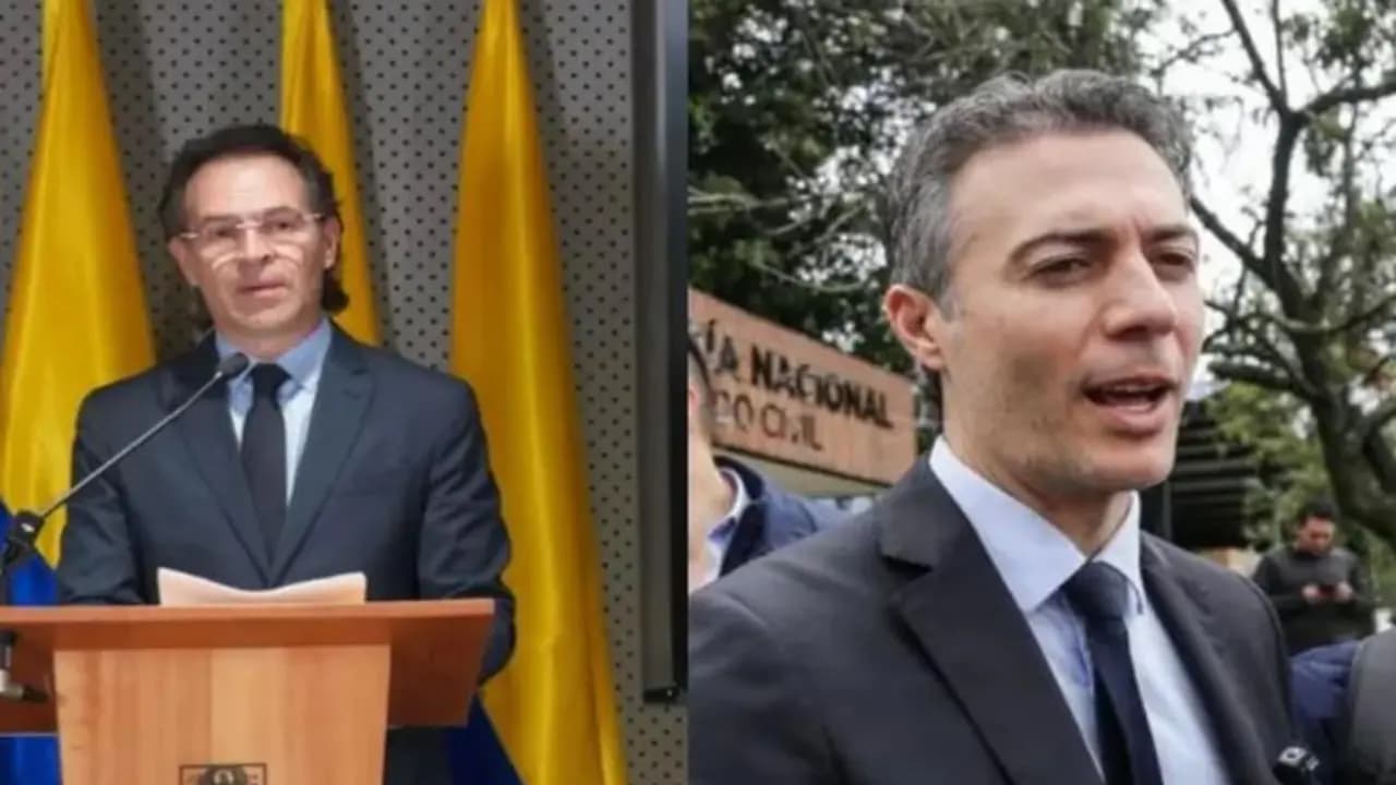 Federico Gutiérrez, alcalde de Medellín, y Daniel Quintero, exalcalde de la ciudad