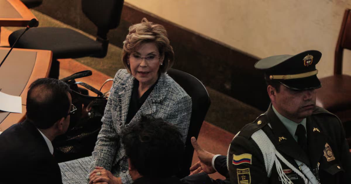 La exsenadora Piedad Zuccardi en una audiencia en la Corte Suprema de Justicia