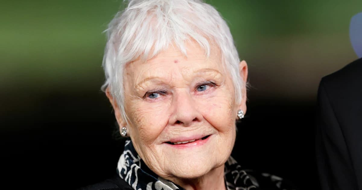 La actriz británica Judi Dench sonríe durante un evento público