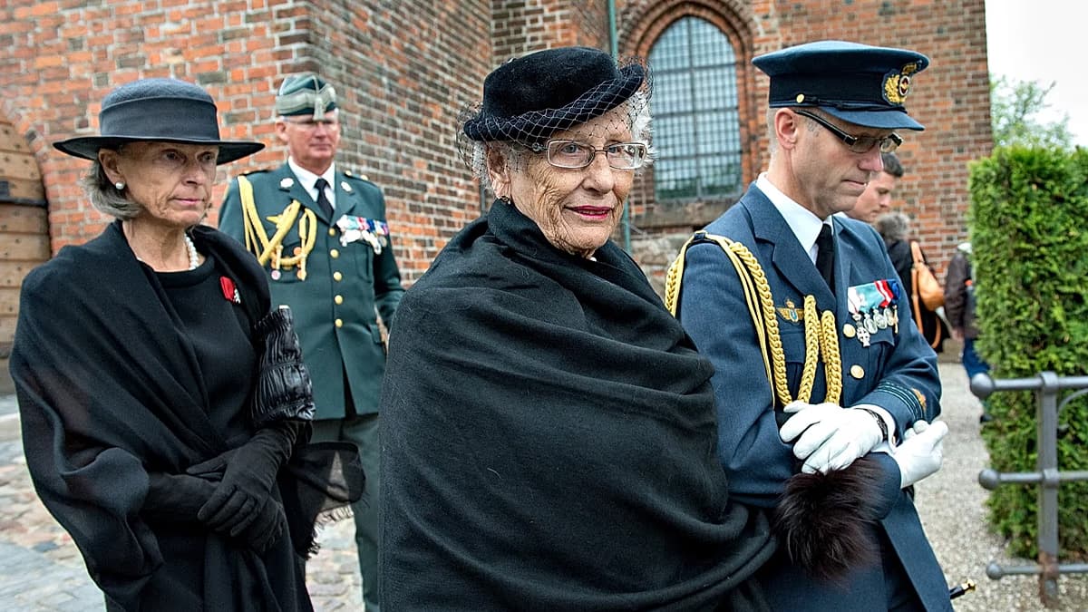 La princesa Astrid de Noruega durante una ceremonia oficial