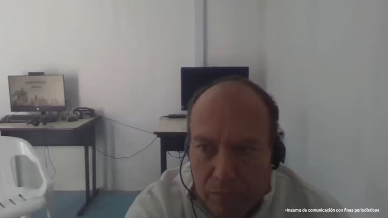 Juan Carlos Martínez Rodríguez durante una audiencia judicial virtual