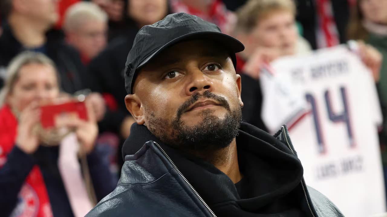 Vincent Kompany, entrenador del Bayern Múnich, en el estadio