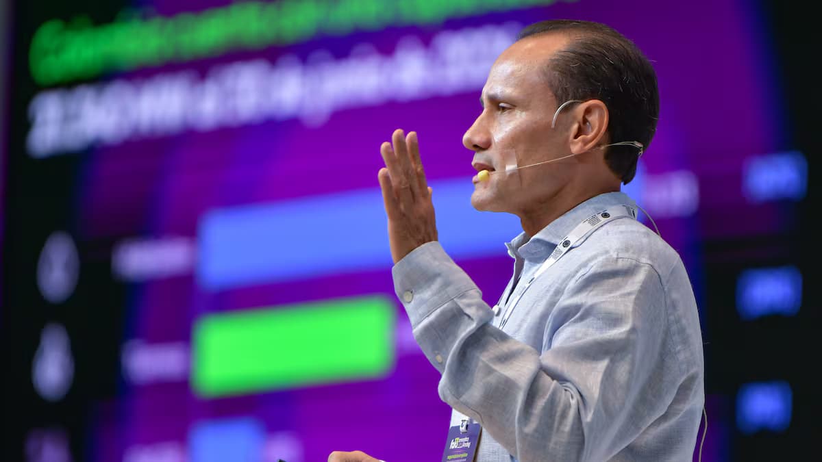 Alejandro Castañeda, presidente de Andeg, durante el foro energético del gremio