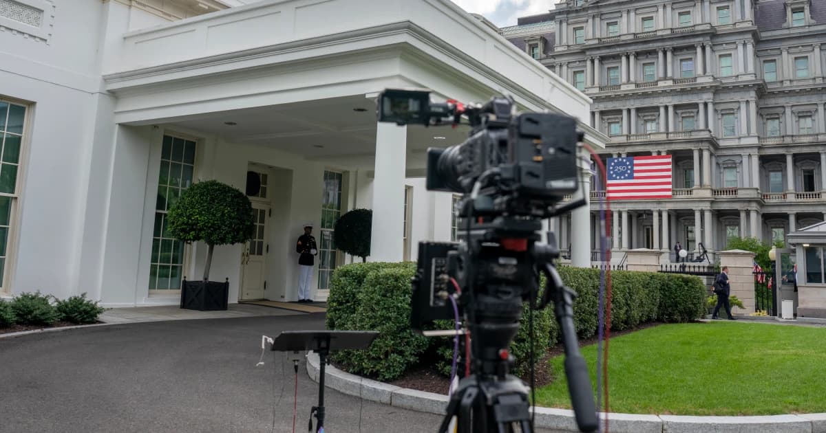 Vista exterior de la Casa Blanca en Washington