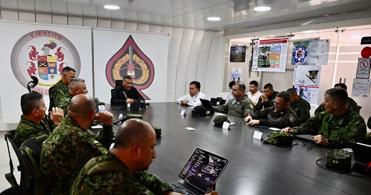 Consejo de seguridad con la cúpula militar y de Policía tras el ataque en Ocaña